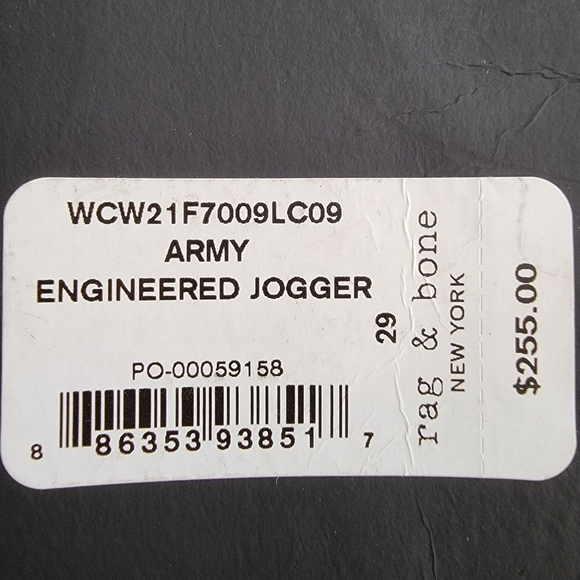 RAG & BONE Engineered Army Green Cotton Jogger Pants Relaxed High Rise Women 29 - Picture 10 of 14